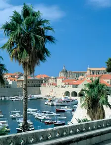 Old harbour, Dubrovnik, Croatia. Creator: Peter Thompson