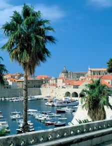 Old harbour, Dubrovnik, Croatia. Creator: Peter Thompson