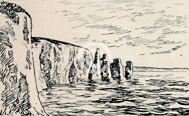 'Old Harry Rocks', 1929. Artist: Unknown.