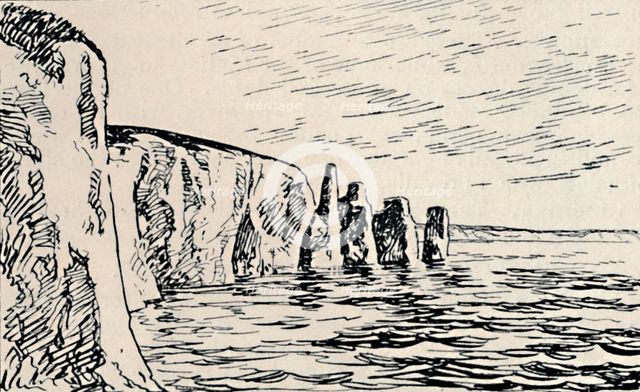 'Old Harry Rocks', 1929. Artist: Unknown.