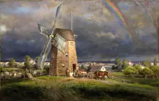 Old Hook Mill, Easthampton, ca. 1880. Creator: Edward Lamson Henry