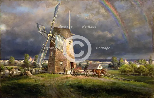 Old Hook Mill, Easthampton, ca. 1880. Creator: Edward Lamson Henry.