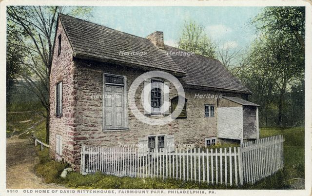 Old home of David Rittenhouse, Fairmount Park, Philadelphia, Pennsylvania, USA, 1905. Artist: Unknown