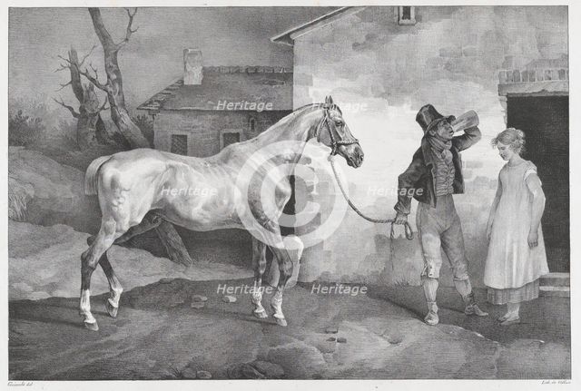 Old Horse at an Inn Door, 1822. Creator: Theodore Gericault.