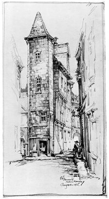 Old House at Angers 1925, (1926). Artist: M Adams-Acton