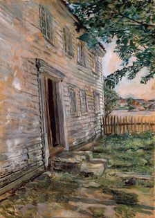 Old house at Brekkesto, 1914. Creator: Christian Krohg