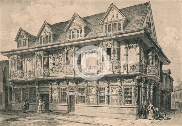 Old house at Ipswich, Suffolk, 1915. Artist: Unknown.