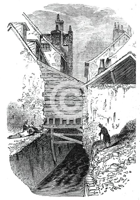 Old house in Clerkenwell, 1844. Creator: Unknown.