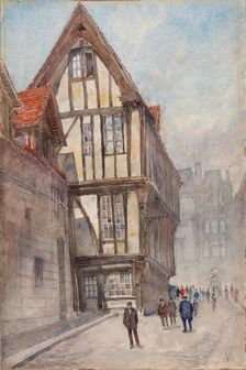 Old House in Rouen, 1932. Creator: Cass Gilbert