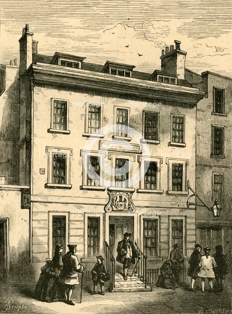 'Old House Still Standing in Bolt Court', (1897). Creator: Unknown.