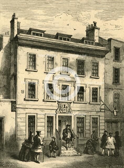 'Old House Still Standing in Bolt Court', (1897). Creator: Unknown.