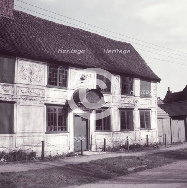 Old house showing pargetting, Newport, Essex, c1955.  Creator: Arthur Charles Kirby Ware.