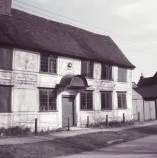 Old house showing pargetting, Newport, Essex, c1955. Creator: Arthur Charles Kirby Ware