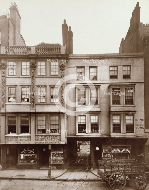 Old Houses, Aldgate, c1883. Creator: Henry Dixon & Son.