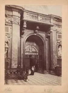 Old houses at the Church of St Michael, Vilnius, 1895-1905. Creator: Stanislaw Filibert Fleury