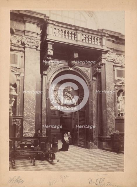Old houses at the Church of St Michael, Vilnius, 1895-1905. Creator: Stanislaw Filibert Fleury.