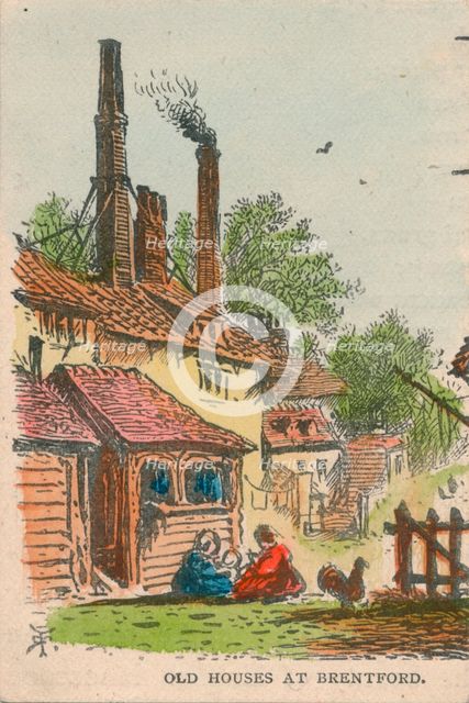 'Old Houses at Brentford', 19th century?                 Creator: Unknown.