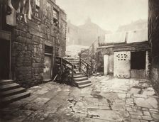 Old Houses At Corner Of George Street & High Street (#40), Printed 1900. Creator: Thomas Annan