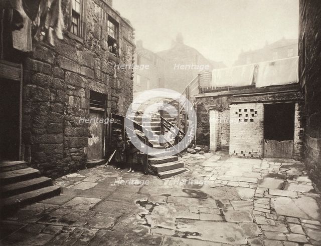 Old Houses At Corner Of George Street & High Street (#40), Printed 1900. Creator: Thomas Annan.