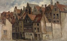 Old Houses, c1870s. Creator: Hendrik Frans Schaefels