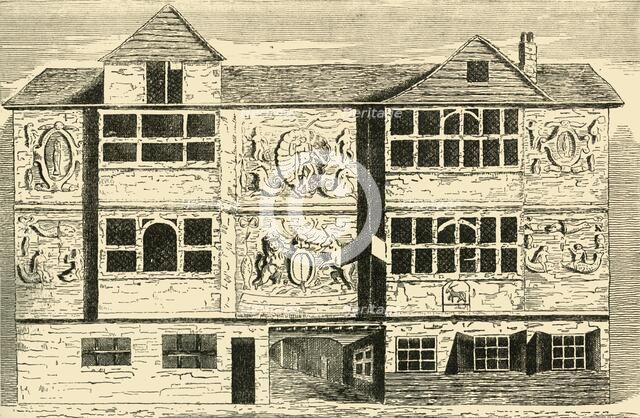 'Old Houses Formerly at Bankside', (c1878). Creator: Unknown.