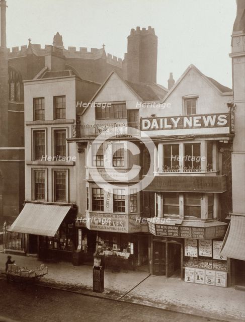 Old Houses, Fleet Street, c1884. Creator: Henry Dixon & Son.