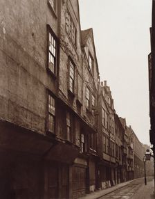 Old Houses in Wych Street, c1876. Creator: Alfred & John Bool