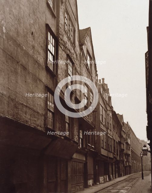 Old Houses in Wych Street, c1876. Creator: Alfred & John Bool.