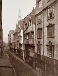 Old Houses in Wych Street, formerly a continuation of Drury Lane, c1876. Creator: Alfred & John Bool