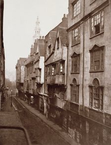 Old Houses in Wych Street, formerly a continuation of Drury Lane, c1876. Creator: Alfred & John Bool