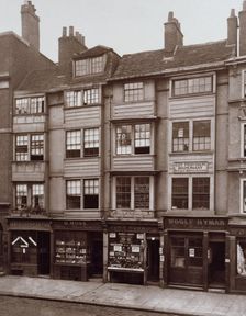 Old Houses in Aldersgate Street, c1879. Creator: Henry Dixon & Son
