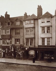 Old Houses in Borough High Street, Southwark, c1881. Creator: Henry Dixon & Son