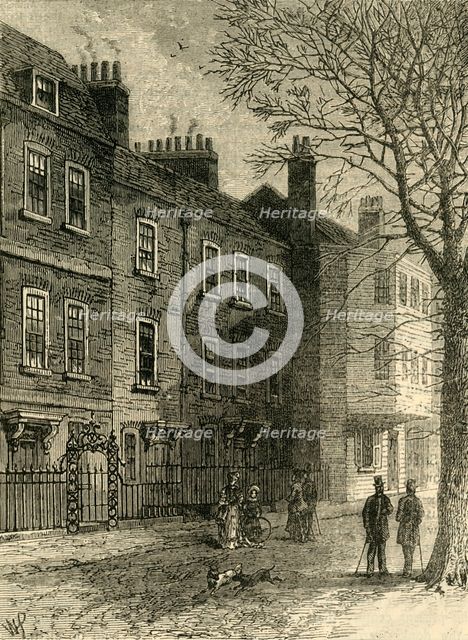 'Old Houses in Church Row', c1876. Creator: Unknown.
