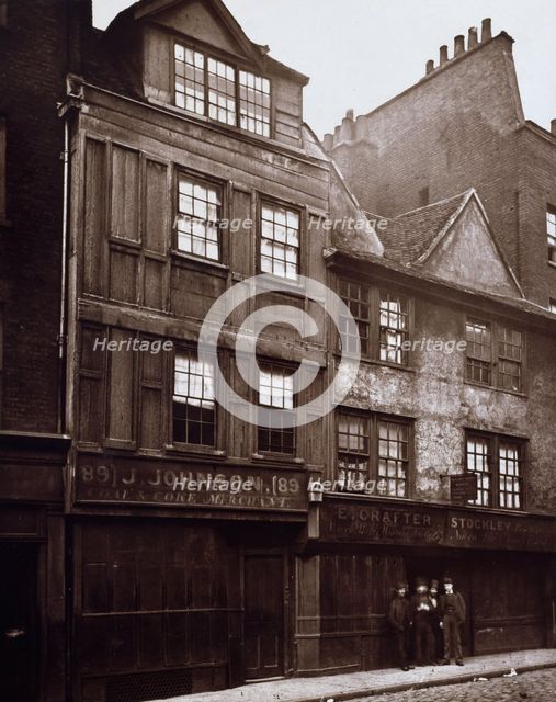 Old Houses in Drury Lane, c1876. Creator: Alfred & John Bool.