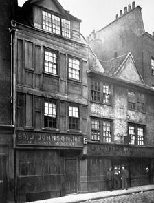 Old houses in Drury Lane, Camden, London. Creator: Unknown
