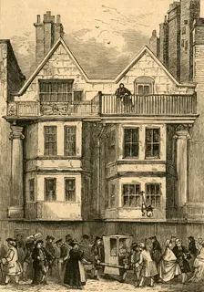 Old Houses in Fleet Street, near St. Dunstan's Church, now rebuilt (1897). Creator: Unknown