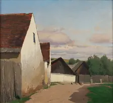 Old houses in Gaudenzdorf, 1907. Creator: Ferdinand Brunner