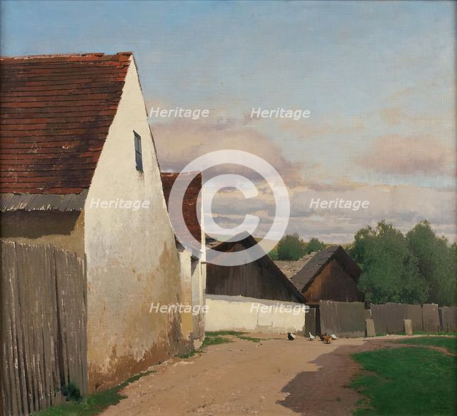 Old houses in Gaudenzdorf, 1907. Creator: Ferdinand Brunner.