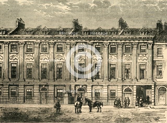 'Old Houses in Great Queen Street, South Side, 1850', (1881). Creator: Unknown.