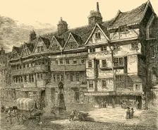 Old Houses in Holborn near Middle Row c1872. Creator: Unknown