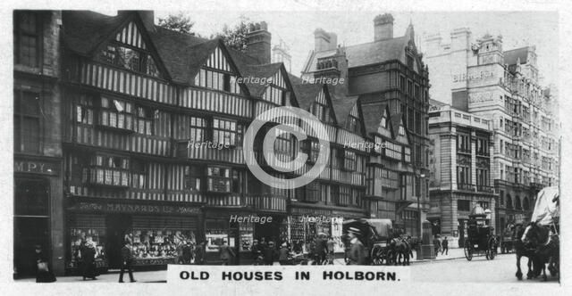 'Old Houses in Holborn', London, c1920s. Artist: Unknown