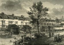 Old Houses in London Street, Dockhead, about 1810 (c1878). Creator: Unknown