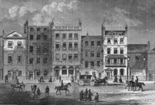 Old houses in Pall Mall, Westminster, London, c1830 (1878)