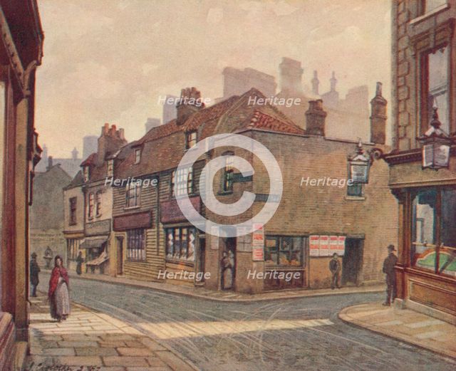 'Old Houses in Snowfields, Bermondsey', 1887 (1926). Artist: John Crowther.