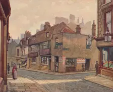 Old Houses in Snowfields, Bermondsey 1887 (1926). Artist: John Crowther