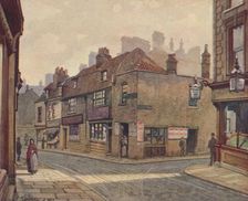 Old Houses in Snowfields, Bermondsey 1887 (1926). Artist: John Crowther