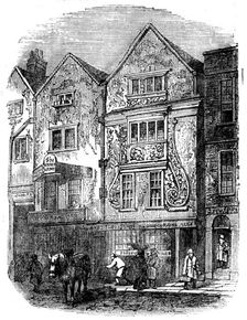 Old Houses, Moorfields, 1858. Creator: Unknown
