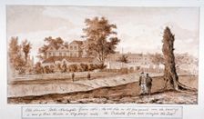 Old houses, Newington Green, Stoke Newington, London, 1860. Artist: HF
