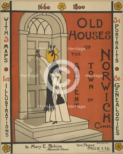 Old houses of the antient [sic] town of Norwich Conn, c1895 - 1911. Creator: Unknown.
