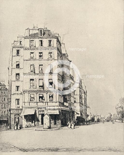 'Old Houses on the Quay', 1915. Artist: Herman Armour Webster.